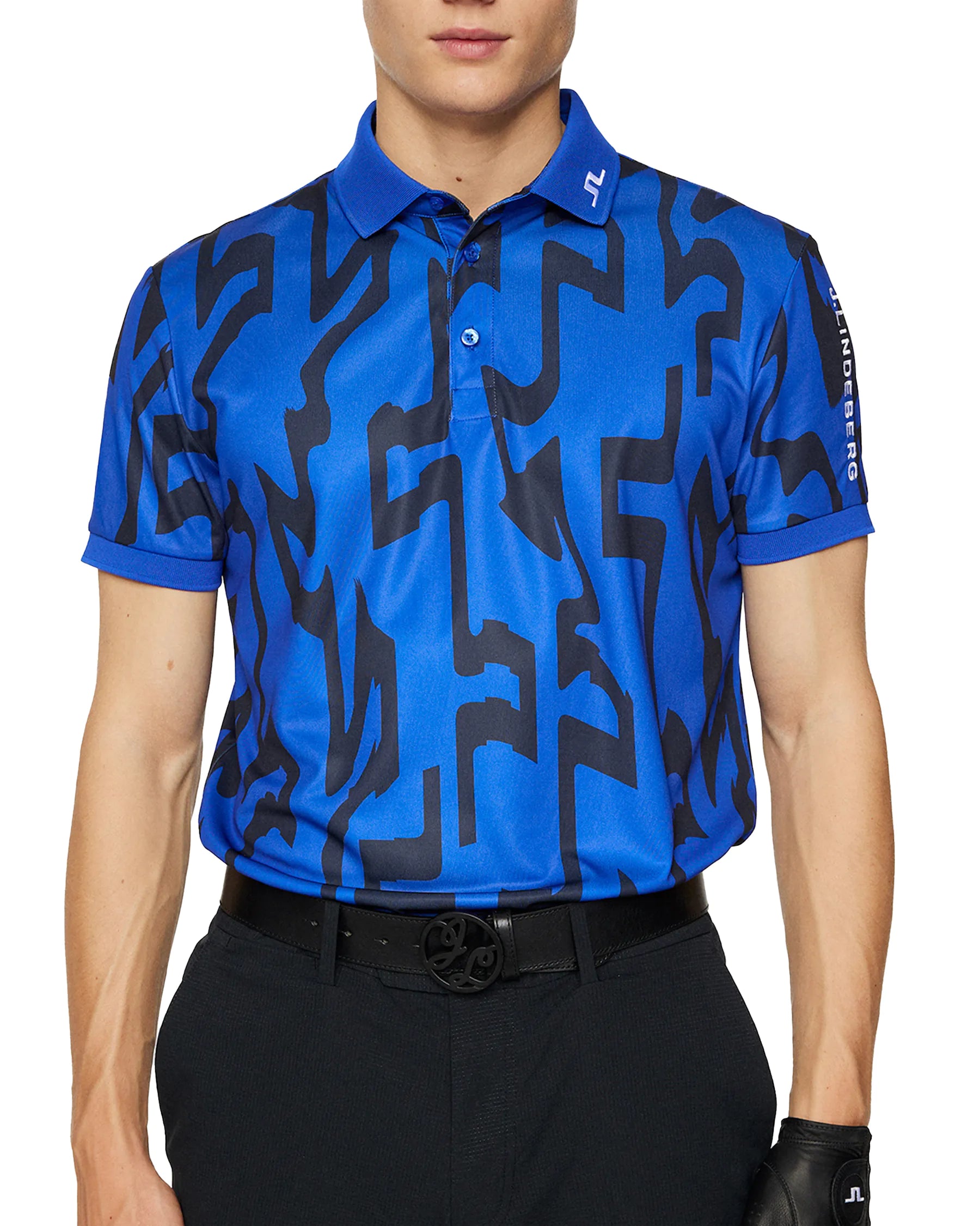 J.Lindeberg Tour Tech Regular Fit Print Polo AW24