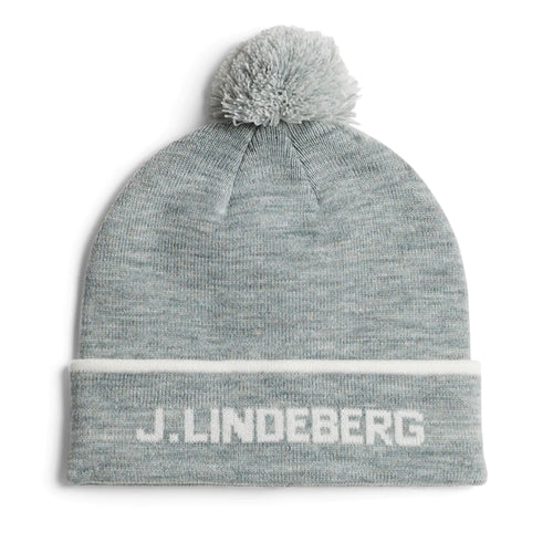 J.Lindeberg Stripe Beanie Golf Bobble Hat AW24