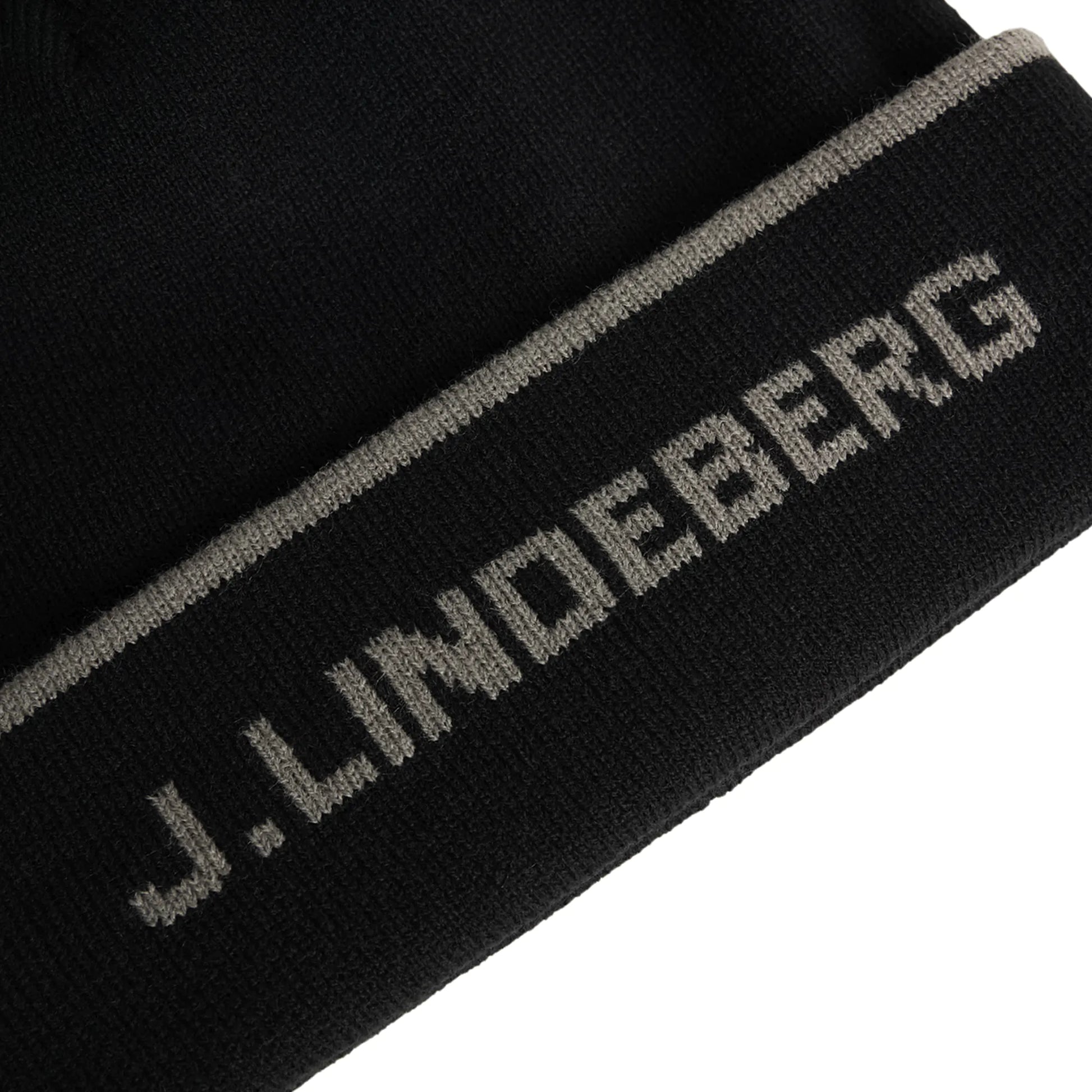 J.Lindeberg Stripe Beanie Golf Bobble Hat AW24