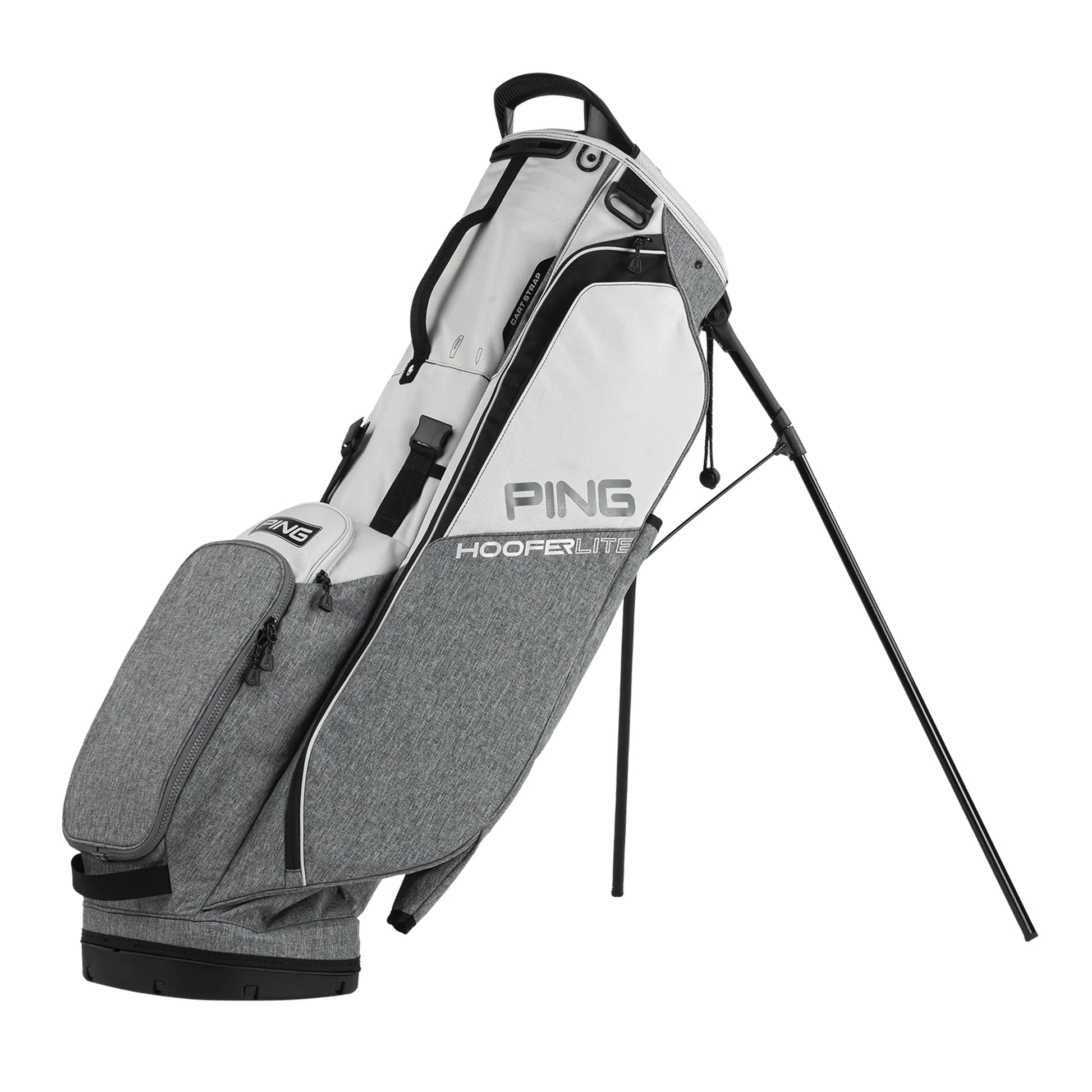 Ping Hooferlite 231 Golf Stand Bag - Heather Grey/Platinum/Black Ping Hooferlite 231 Golf Stand Bag - Heather Grey/Platinum/Black