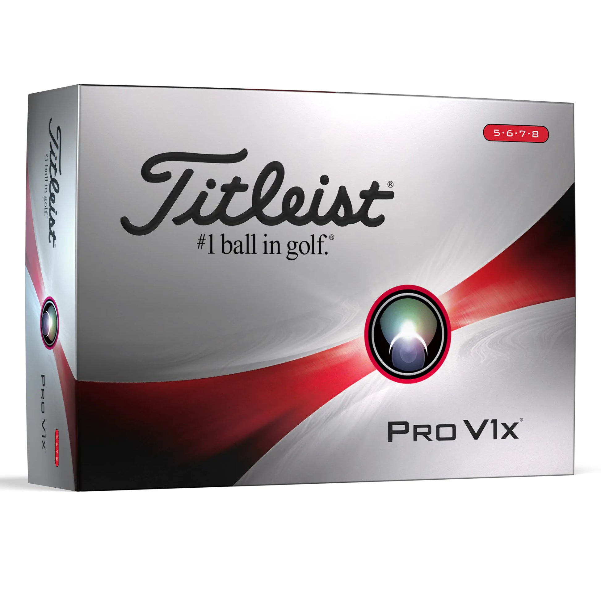 Titleist Pro V1x 2023 Golf Balls - White - High Numbers