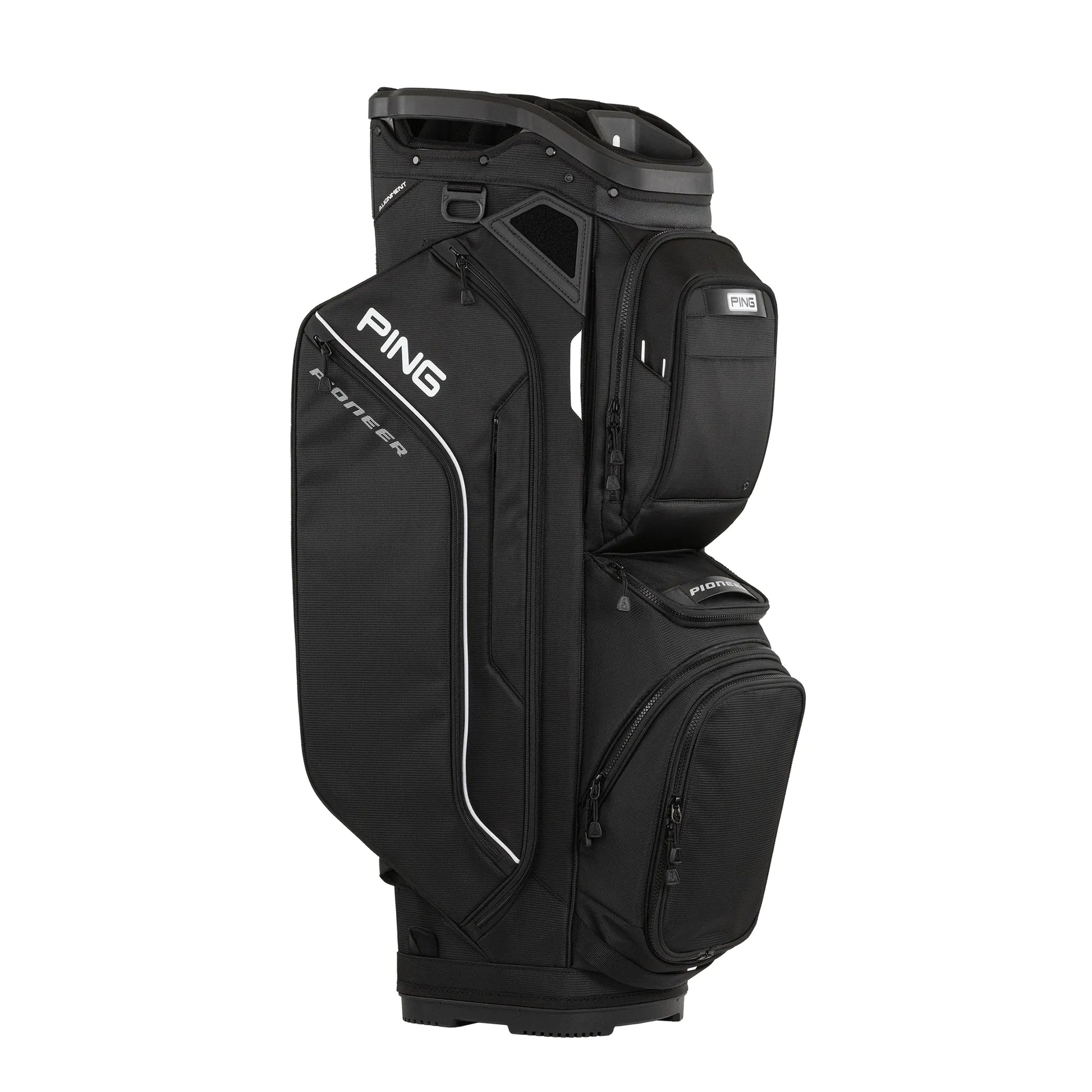 Ping Traverse 244 Golf Cart Bag - Navy/Platinum/Gold Ping Traverse 244 Golf Cart Bag - Navy/Platinum/Gold