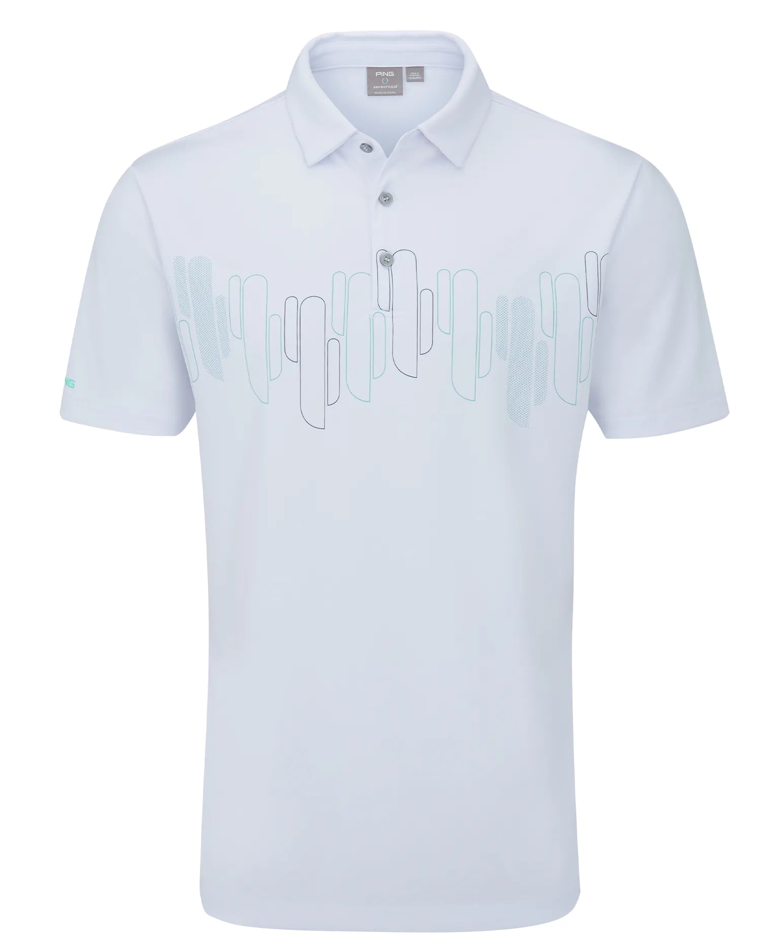 Ping Arizona Cactus Print Golf Polo Shirt - Navy Ping Arizona Cactus Print Golf Polo Shirt - Navy