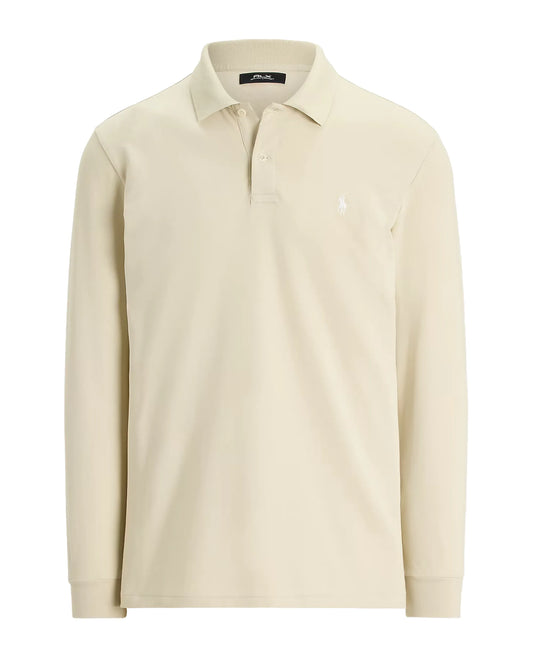 Ralph Lauren Performance Stretch Mesh Knit Long Sleeve Golf Polo