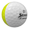 Srixon Z Star Divide 9 Golf Balls - White / Yellow