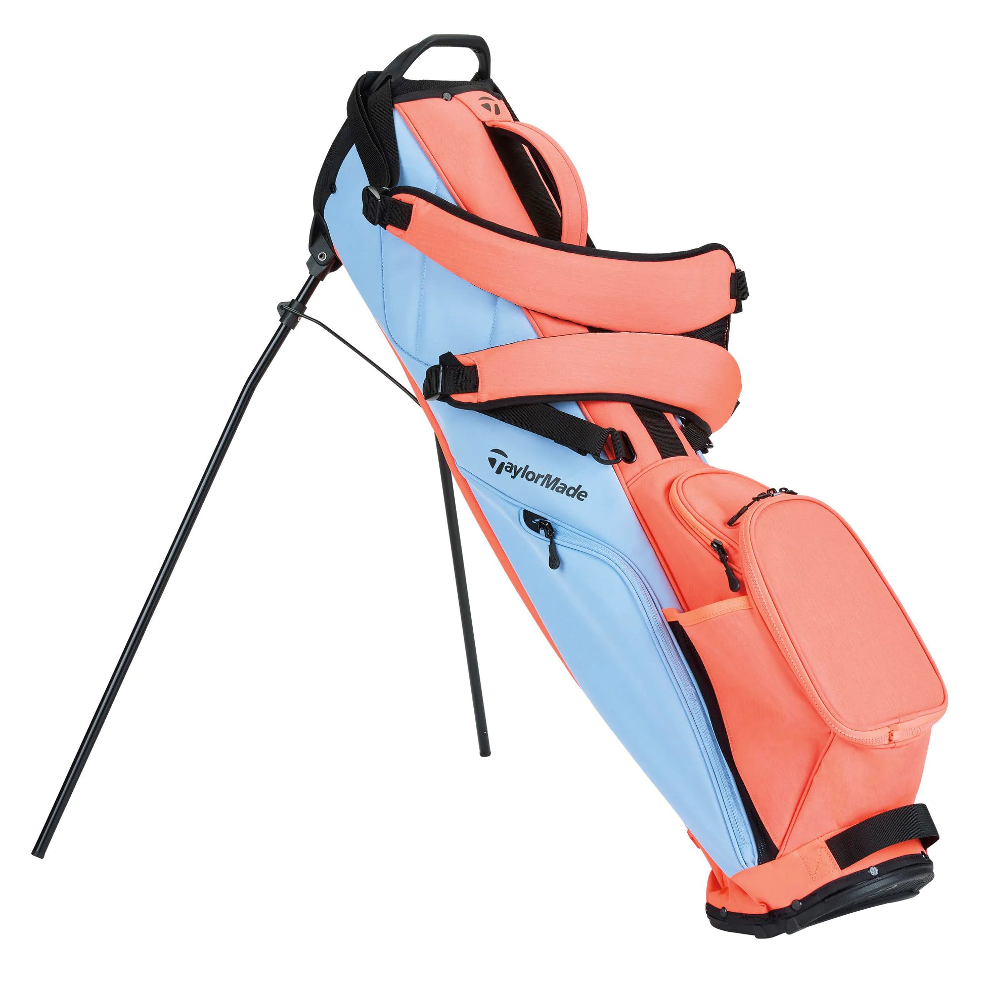 Taylormade Flextech Carry Golf Stand Bag - Light Blue/Coral Taylormade Flextech Carry Golf Stand Bag - Light Blue/Coral