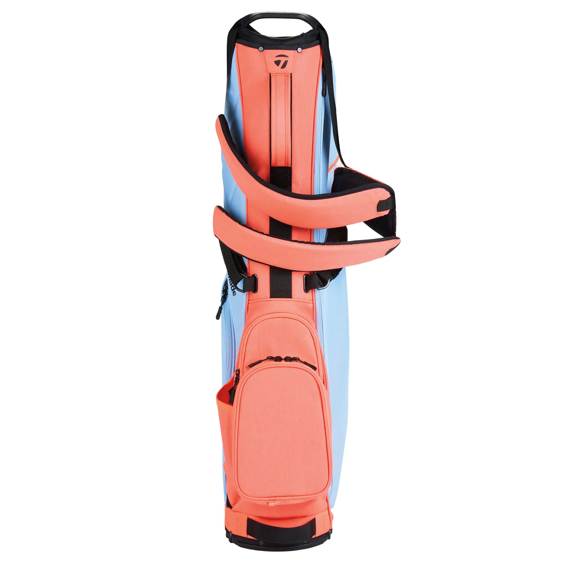 Taylormade Flextech Carry Golf Stand Bag - Light Blue/Coral Taylormade Flextech Carry Golf Stand Bag - Light Blue/Coral