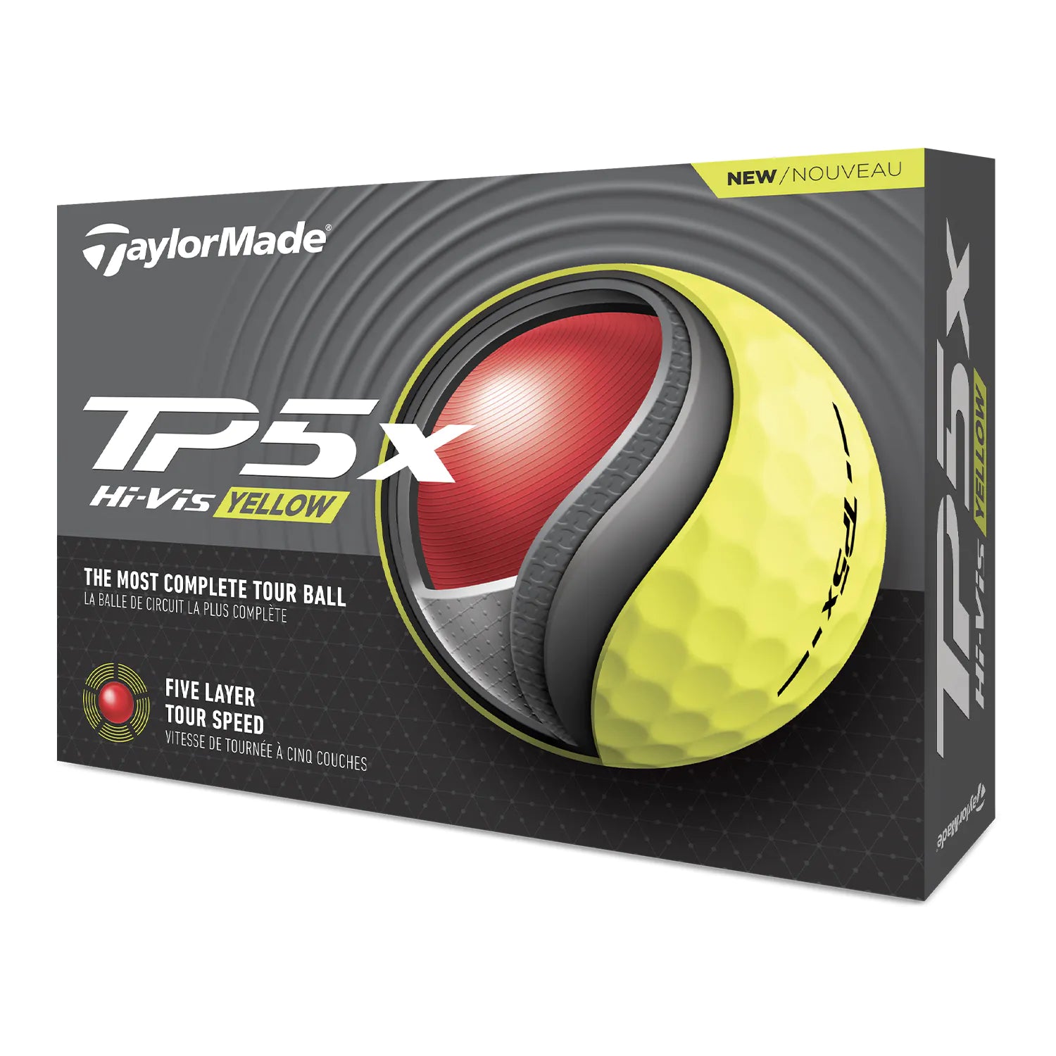 TaylorMade 2024 TP5x Golf Balls Yellow