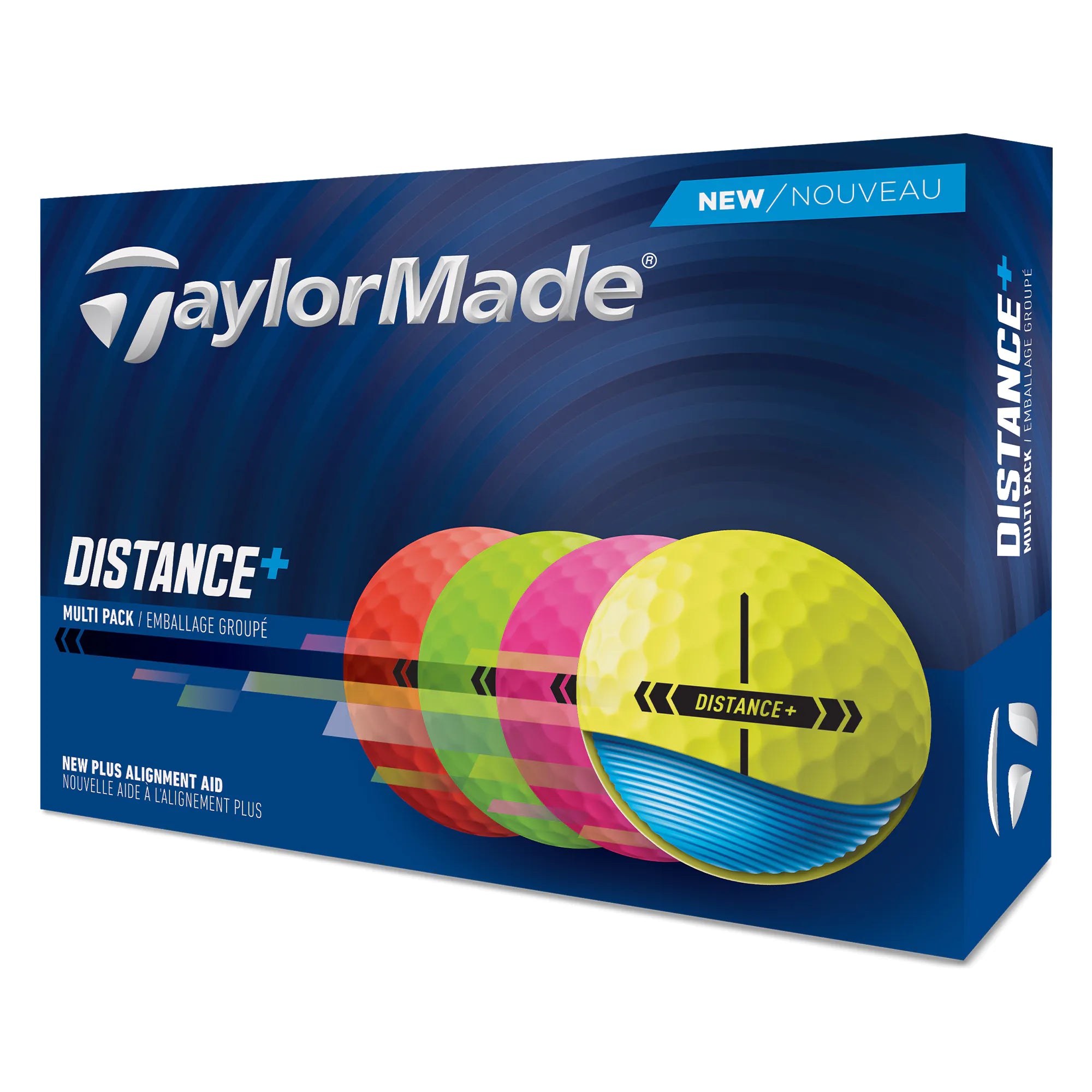 TaylorMade Distance+ Golf Balls - Yellow