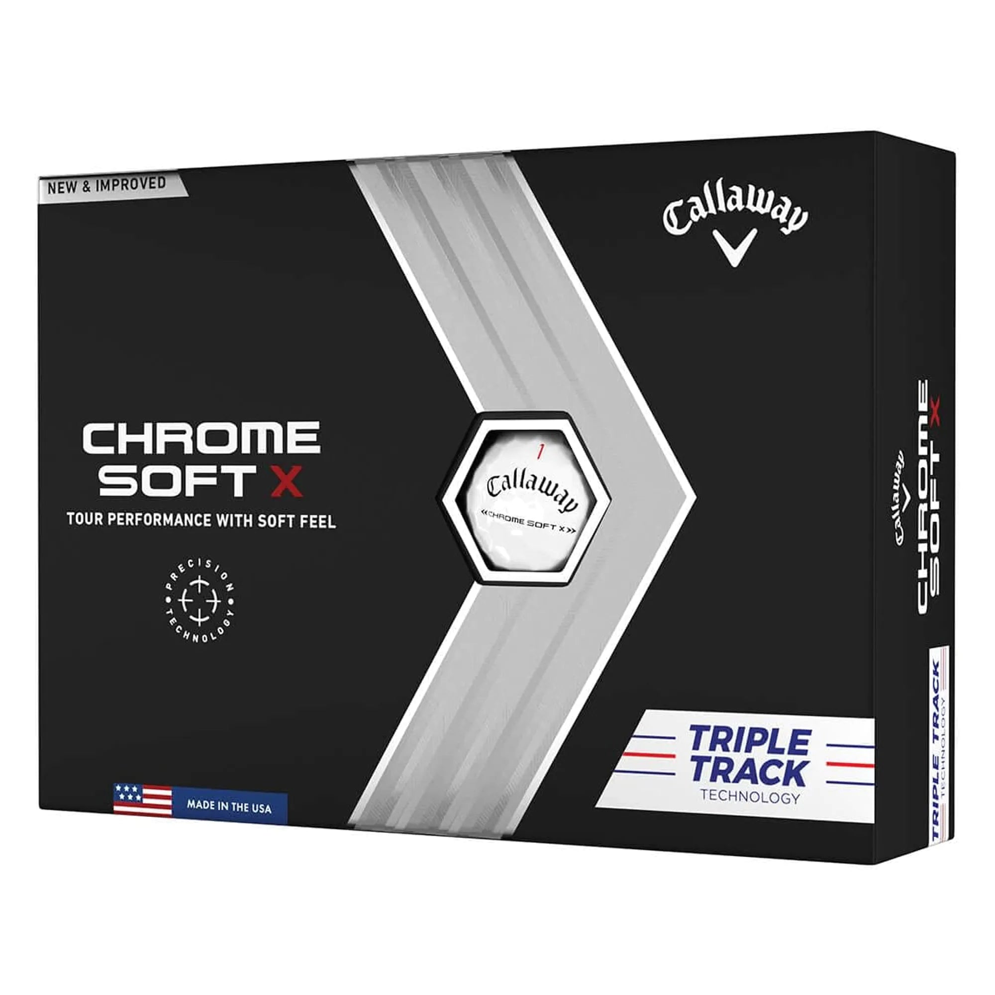 Callaway Chrome Soft X Triple Track Golf Balls - One Dozen