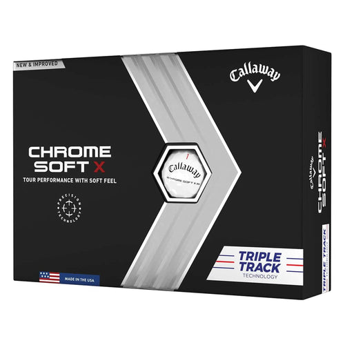 Callaway Chrome Soft X Triple Track Golf Balls - One Dozen