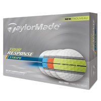 TaylorMade Tour Response Stripe Golf Balls - Neon Multi