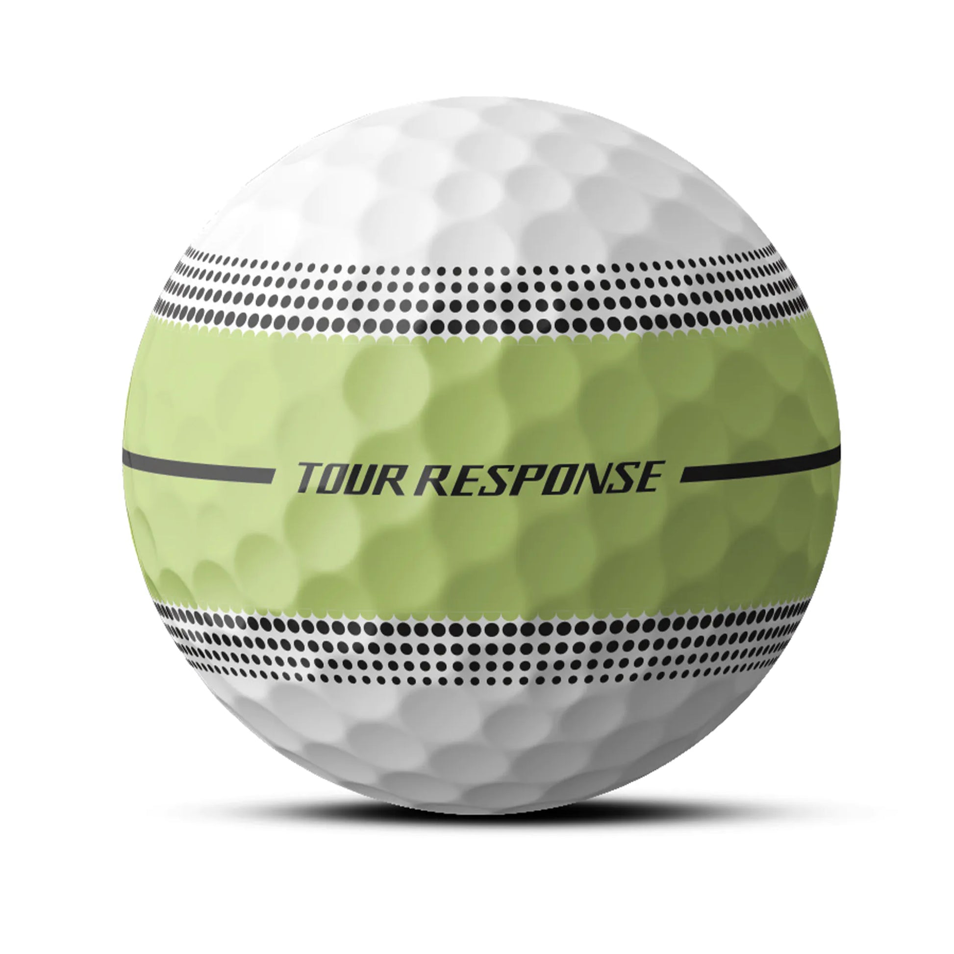 TaylorMade Tour Response Stripe Golf Balls - Neon Yellow