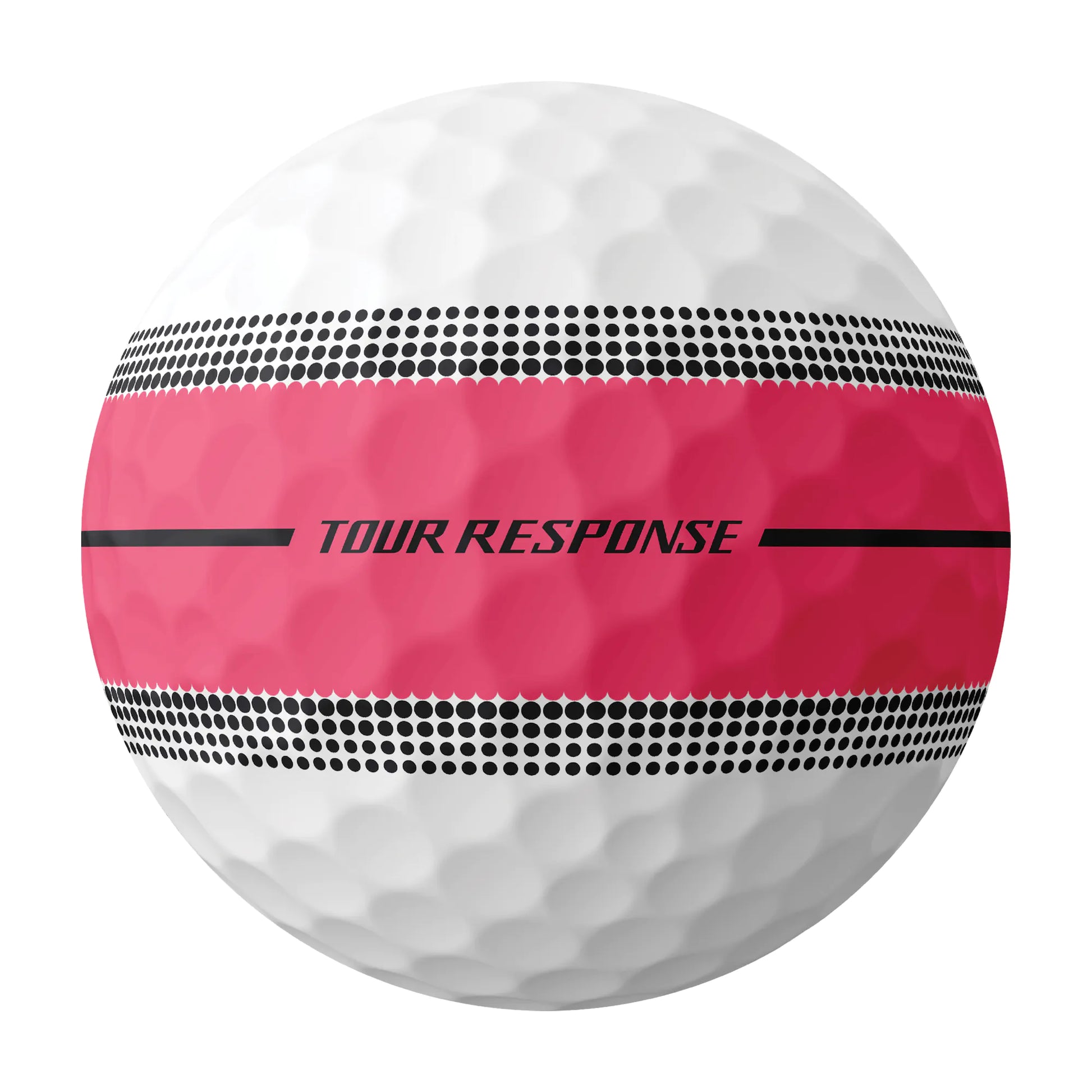 TaylorMade Tour Response Stripe Golf Balls - Neon Pink