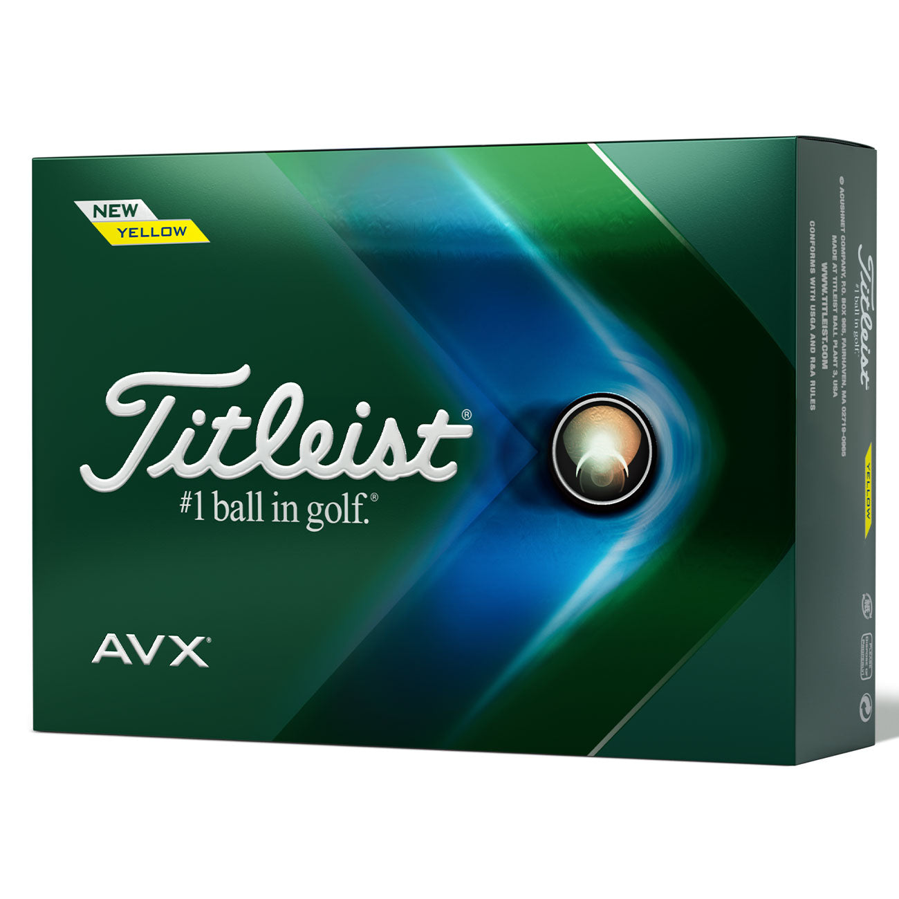 Titleist AVX 2022 Golf Balls - Yellow