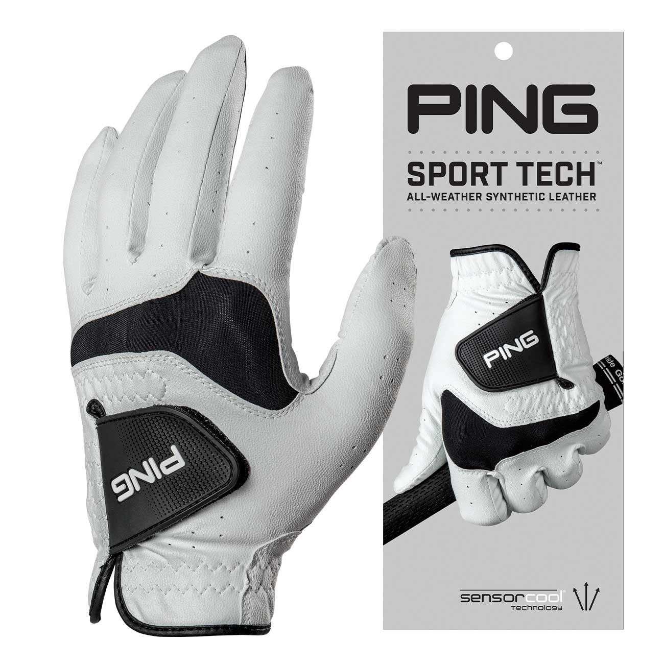 Ping Sports Tech Mens Golf Glove White