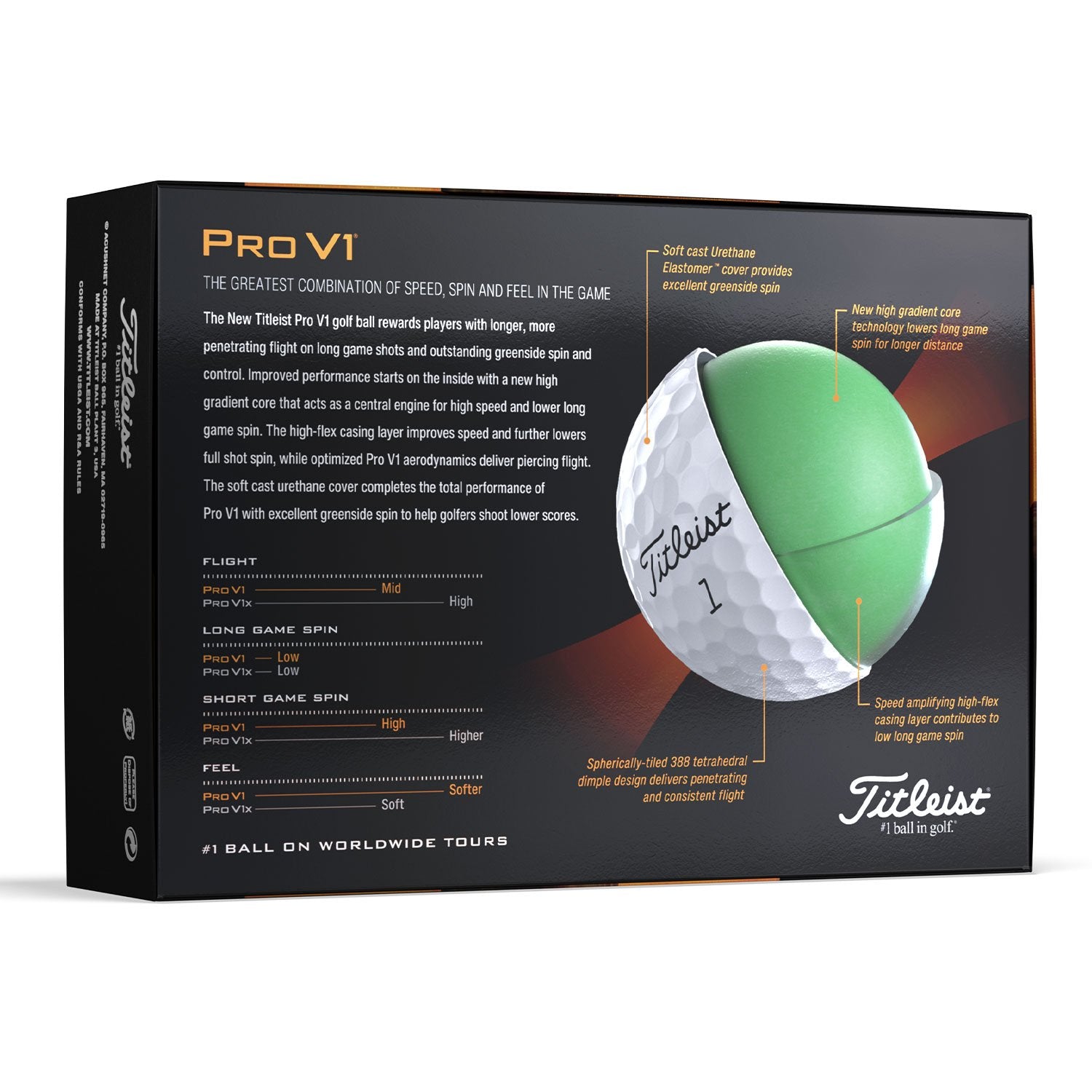 Titleist Pro V1 2023 Golf Balls - White