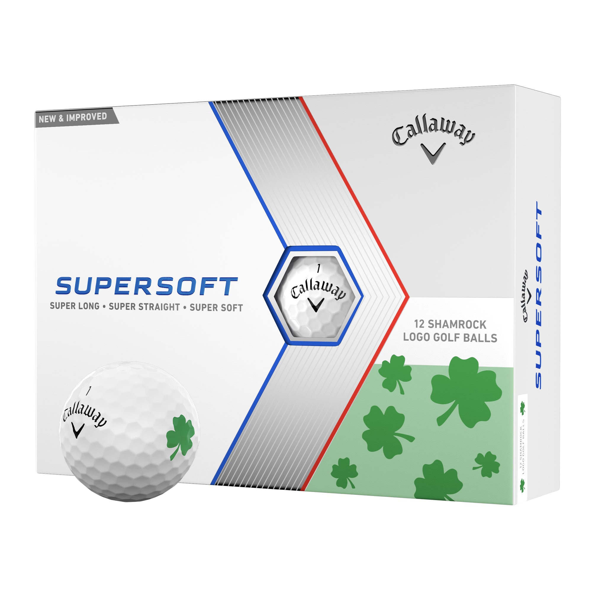 Callaway Supersoft Shamrock Golf Balls One Dozen