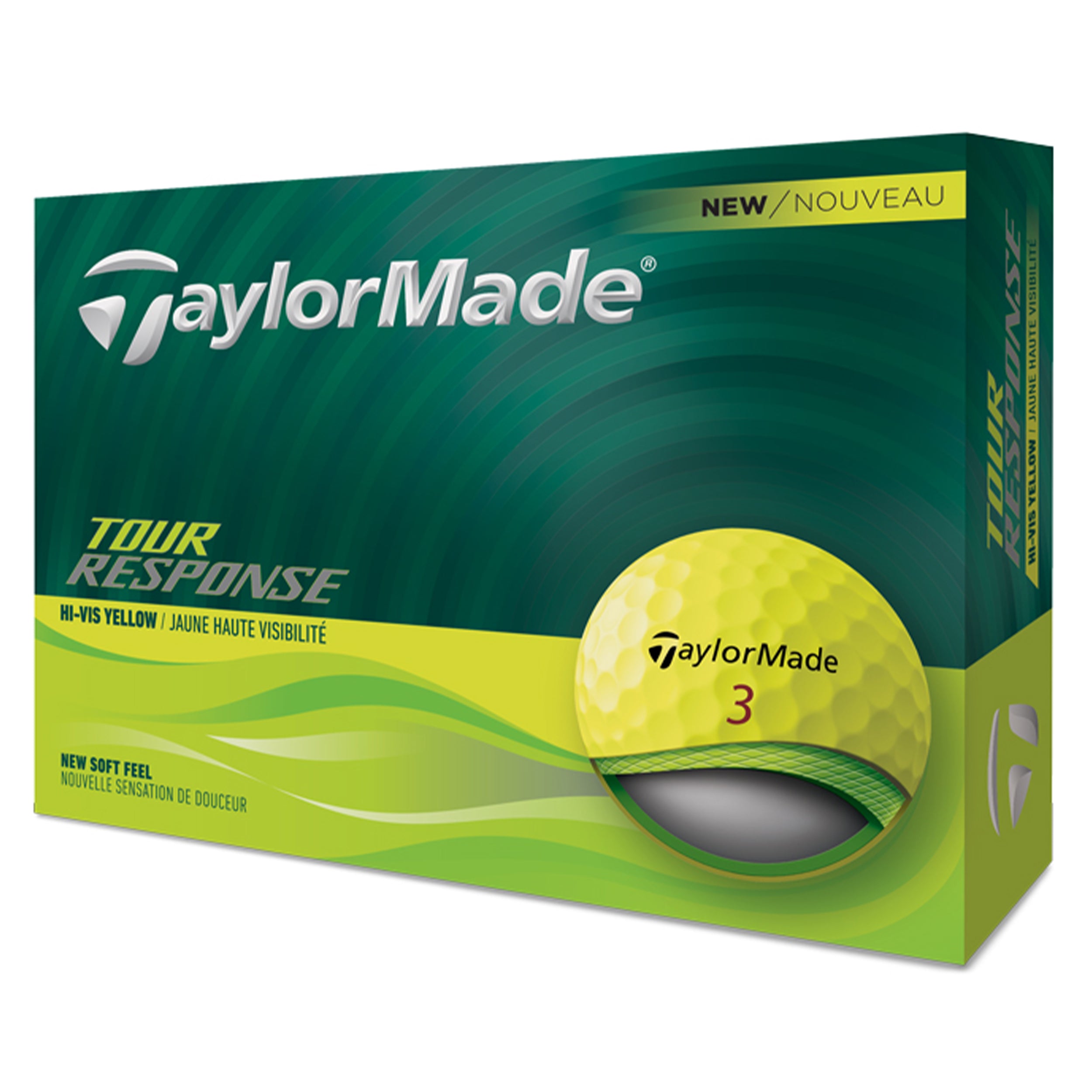 TaylorMade Tour Response Golf Balls - Yellow