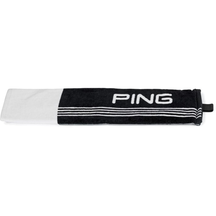 Ping Trifold Towel - Black/White